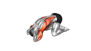 Armless Prayer Stretch exercise