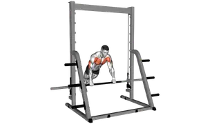 Incline Push up on a Smith Bar