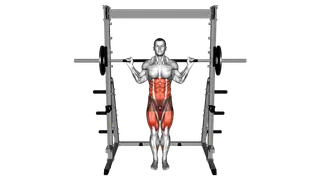Smith Curtsey Lunge exercise