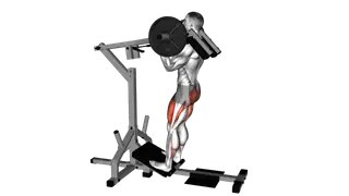 Lever Elevanted Squat exercise