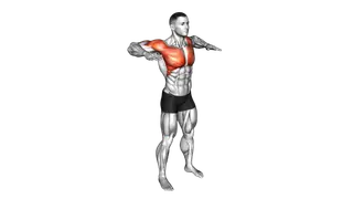 Arm Crossover Chest Out exercise
