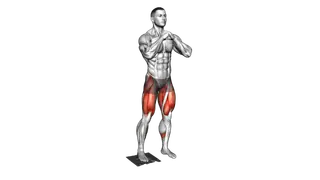 Bodyweight Side Squat with Towel exercise