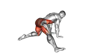 Kneeling Adductor Backward Stretch exercise