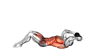 Dumbbell Alternate V up exercise