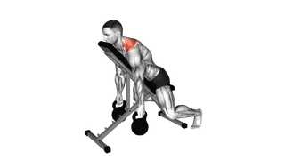 Kettlebell Decline Shrug exercise