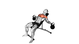 Kettlebell Incline Fly exercise