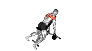 Kettlebell Incline Y Raise exercise