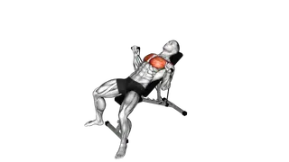 Band Incline Bench Press exercise