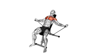 Band Incline Fly exercise