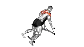 Band Incline T Raise exercise