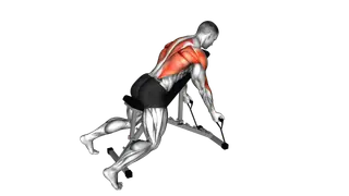 Band Lying Reverse Grip Row exercise