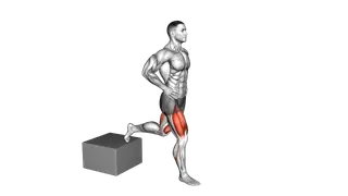 Split Squat with Low Box exercise
