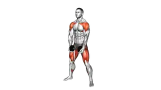 Dumbbell Sumo Squat Front Raise