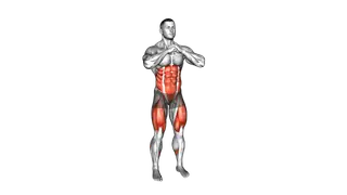 Standing Turn and Knee Raise exercise