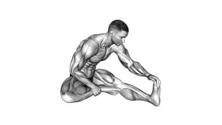 Seated Single Leg Hamstring Stretch exercise