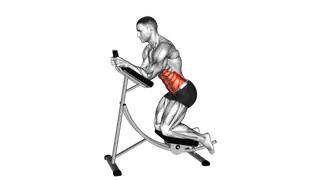 Lever Ab Coaster Crunch exercise