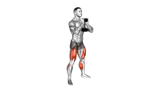 Dumbbell Goblet Squat with Calf Raise