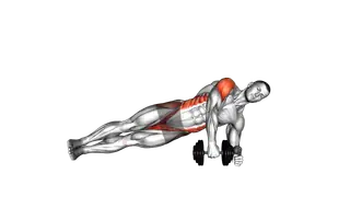 Dumbbell Side Plank Raise
