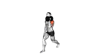 Dumbbell Split Stance Sigle Arm Overhead Press (ma