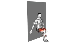 Alternate Single Leg Sit Wall exercise