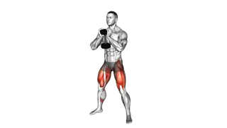 Dumbbell Goblet Sumo Squat exercise