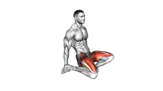 Seated Quadriceps Stretch exercise