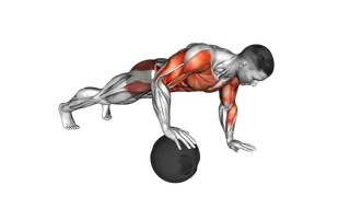 Medicine Ball Roll Plank