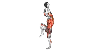 Medicine Ball Single Leg Slam