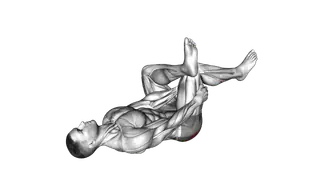 Lying Glute Stretch exercise