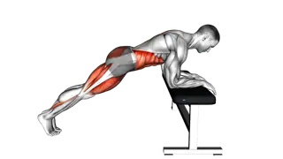Mountain Climber over Bench