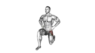 Kneeling Hip Flexor Frontal exercise