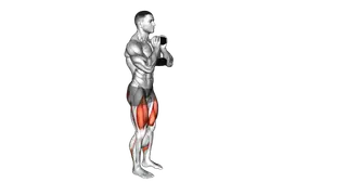 Dumbbell Goblet Lunge exercise