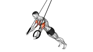 Ring Incline Push up exercise
