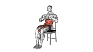 Seated Alternate Knee Raises on a Chair