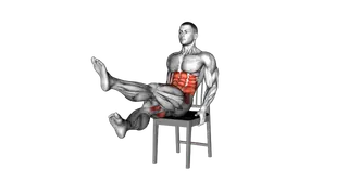 Seated Criss Cross Legs on a Chair