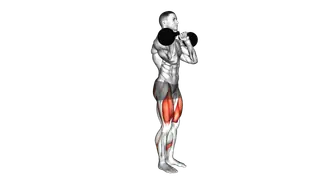 Kettlebell Clean Grip Reverse Lunge exercise