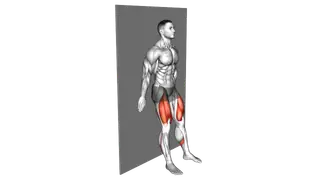 Standing Wall Slide Squat