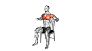 Seated Chest Press on a Chair