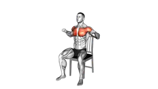 Seated Incline Chest Press on a Chair