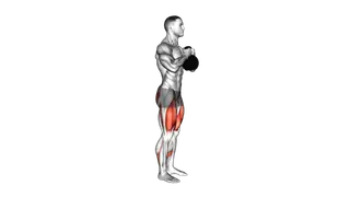 Kettlebell Goblet Forward Backward Lunge exercise