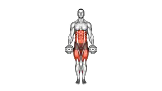 Dumbbell Curtsey Lunge exercise