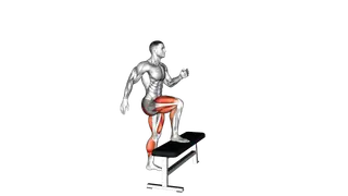 Step Up with Knee Drive