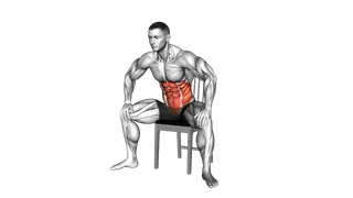 Seated Alternate Back Rotation on a Chair exercise