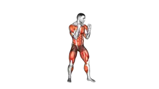 Right Cross Hook Kick (Kickboxing)