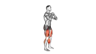 Chair Squat to Toe Stand exercise