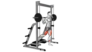 Smith Elevated Split Squat exercise