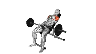 Barbell Incline Front Raise exercise