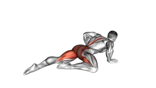 Half Frog Stretch exercise