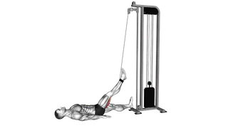 Cable Lying Single Leg Curl exercise