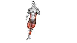 Alternating Side Step Back Toe Tap Walk exercise